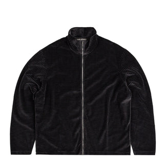 Our Legacy Shrunken Fullzip Polo - 54 / Phantom Stripe Velour