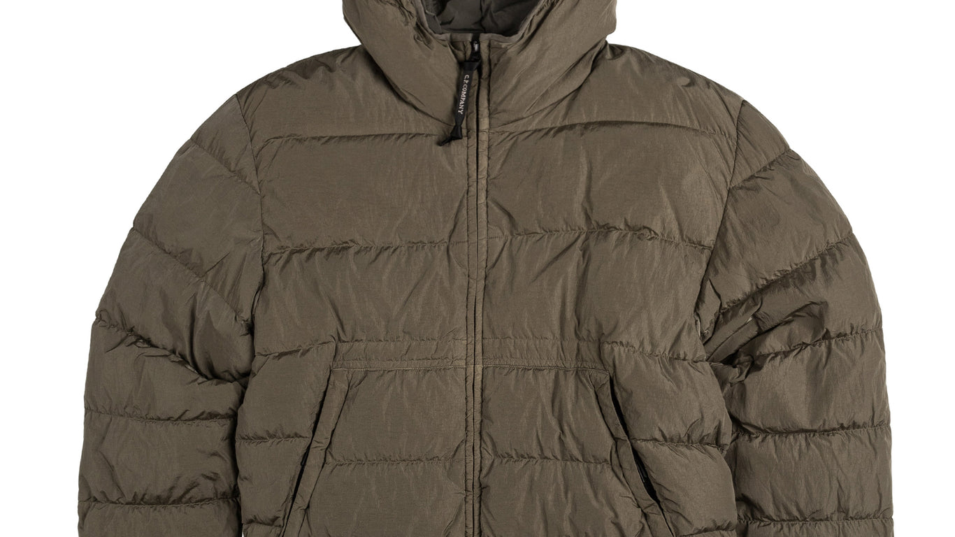 CP Company Goggle Down Jacket Grey | Mainline Menswear