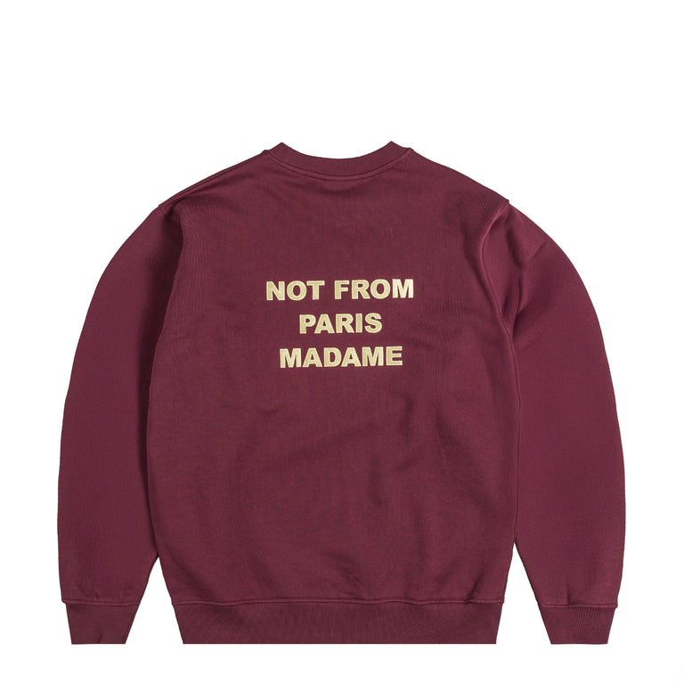 Drole de Monsieur Le Sweatshirt Slogan - XXL / Wine
