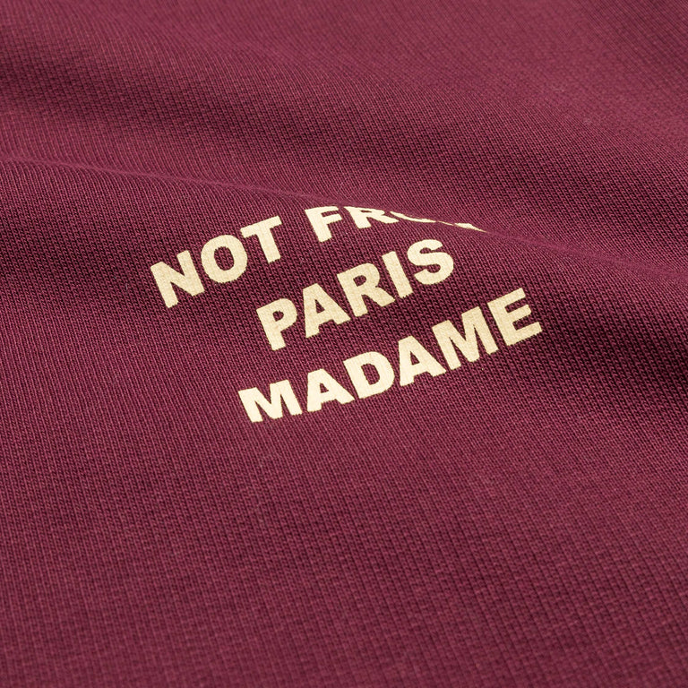 Drole de Monsieur Le Sweatshirt Slogan - XXL / Wine - 4
