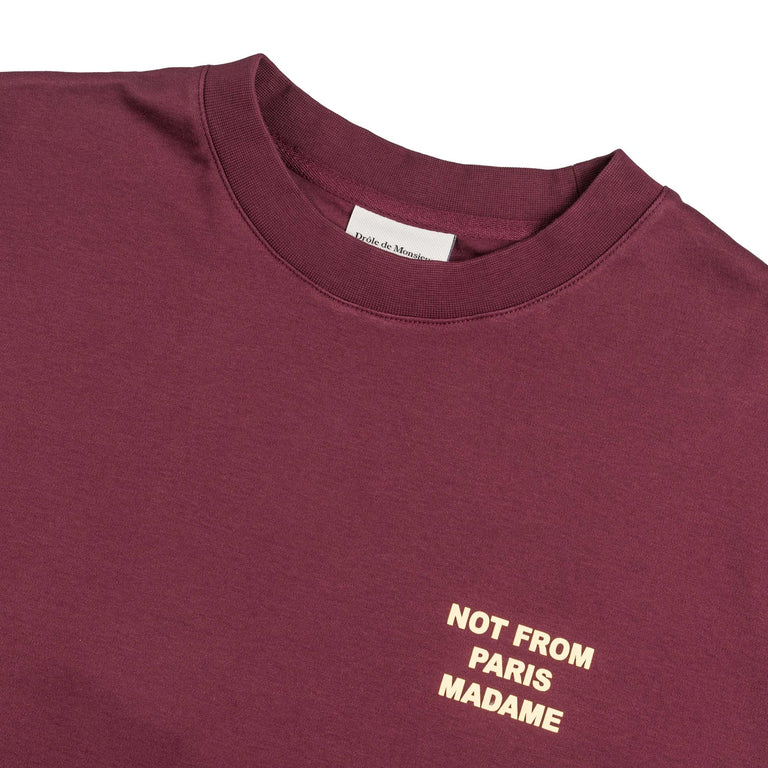 Drole de Monsieur Le T-Shirt Slogan - XXL / Wine - 3
