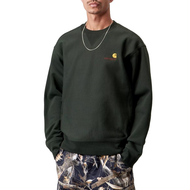 Carhartt WIP American Script Sweat - L / Raven - 4