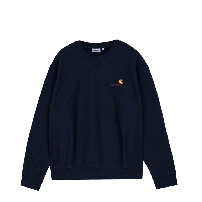 Carhartt WIP American Script Sweat - S / Deep Night
