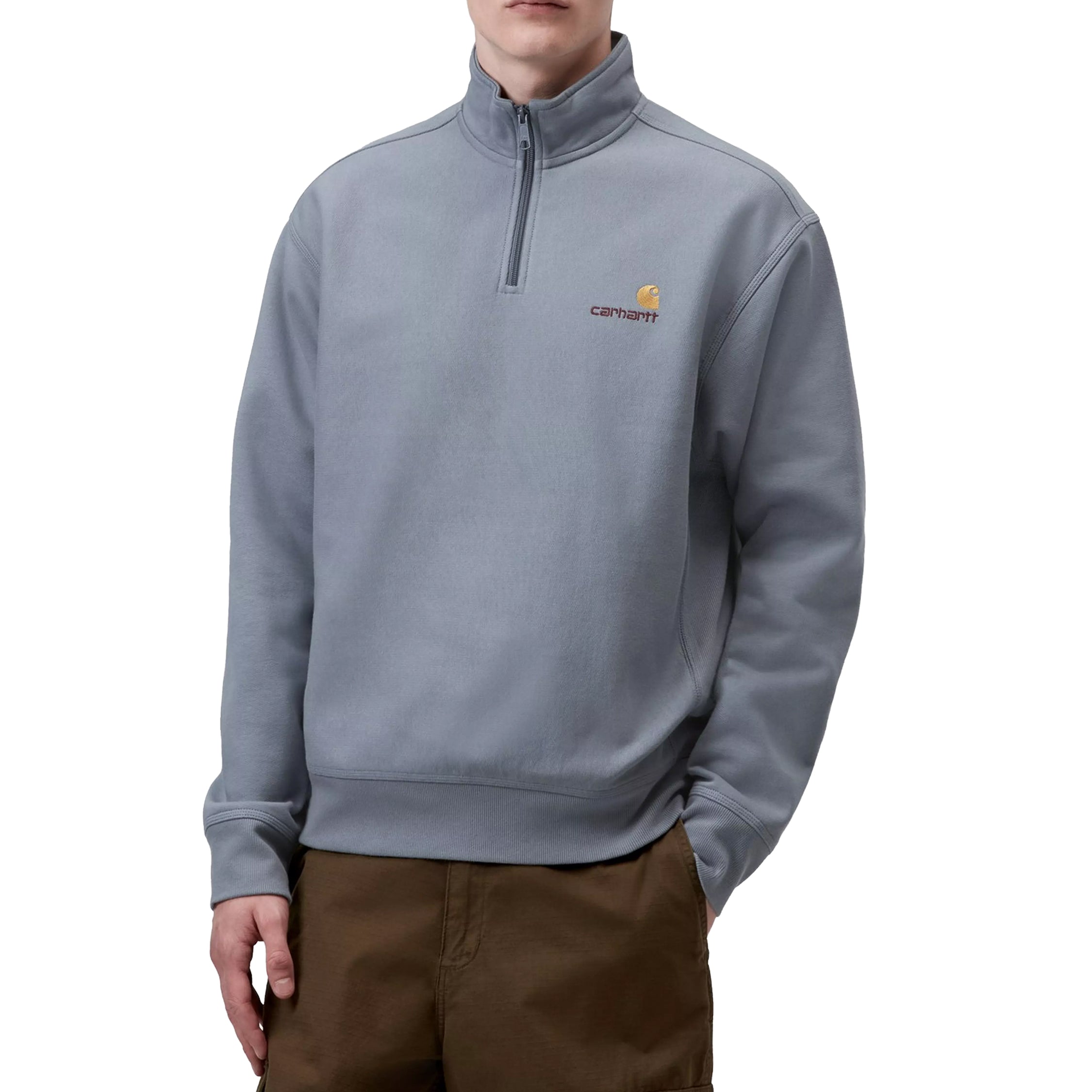 Carhartt WIP Half Zip American Script Sweat | Apparel » Buy online