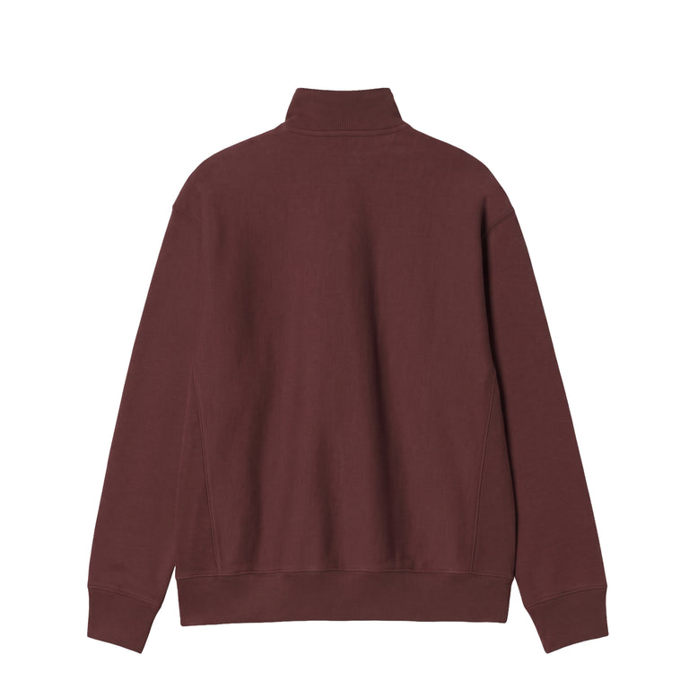 Carhartt WIP Half Zip American Script Sweat - L / Amarone - 2