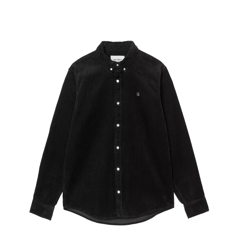 Carhartt WIP L/S Madison Cord Shirt - XXL / Soot - 1
