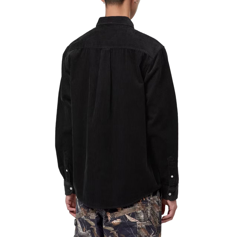 Carhartt WIP L/S Madison Cord Shirt - XXL / Soot - 5
