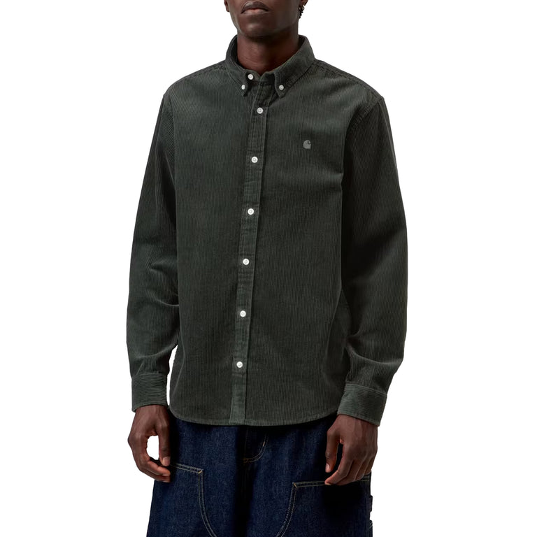 Carhartt WIP L/S Madison Cord Shirt - S / Raven - 3