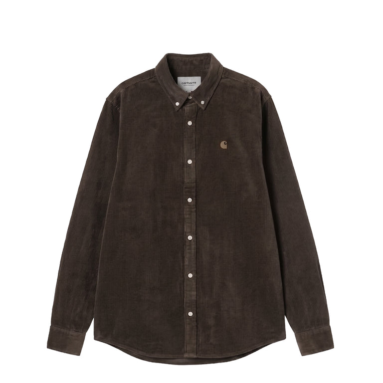 Carhartt WIP L/S Madison Cord Shirt - S / Tobacco
