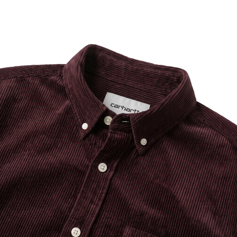 Carhartt WIP L/S Madison Cord Shirt - S / Amarone - 3
