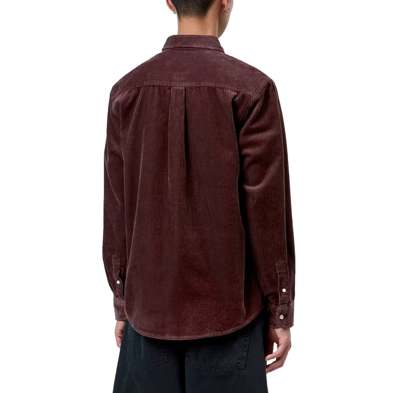 Carhartt WIP L/S Madison Cord Shirt - S / Amarone - 5
