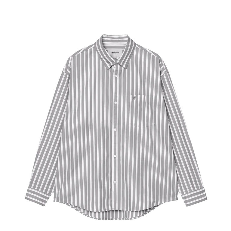 Carhartt WIP L/S Malden Shirt - XXL / Malden Stripe / Yosemite
