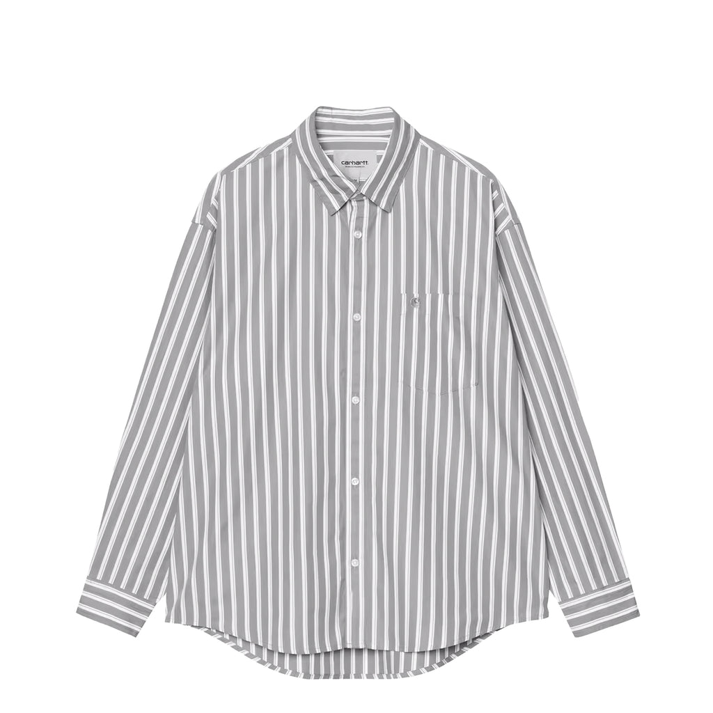 STATESIDE STRIPE シャツ◆USED 美品 Gucci x Adidas stripe High-Low cotton shirt Sze 16+ Limited