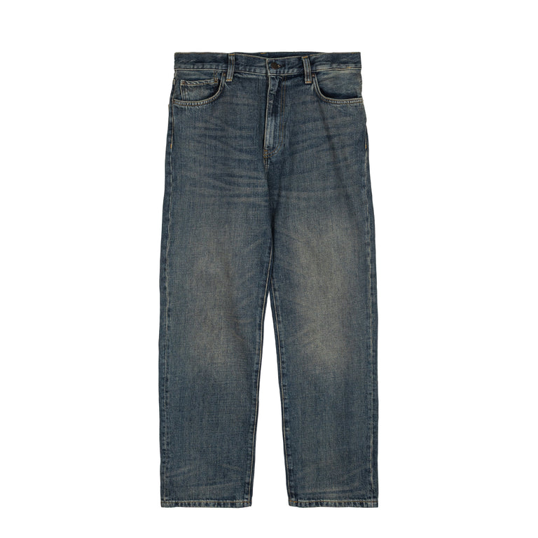Carhartt WIP Aaron Pant - 36 / Blue Worn Used Wash
