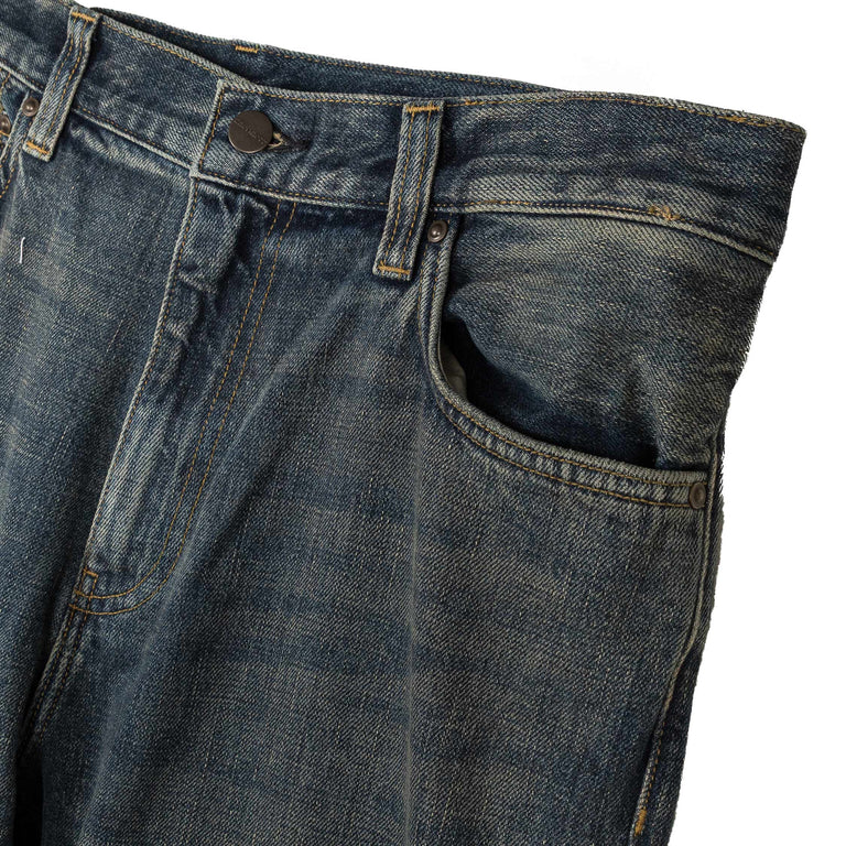 Carhartt WIP Aaron Pant - 36 / Blue Worn Used Wash - 3
