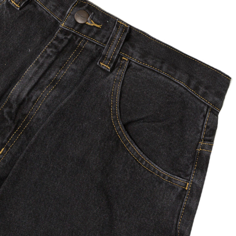Carhartt WIP Brandon Pant - XS / Black Stone Washed - 3