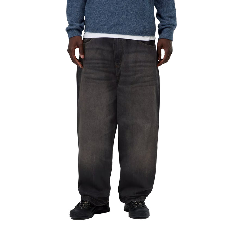 Carhartt WIP Brandon Pant - L / Black Tobacco Used Wash - 3