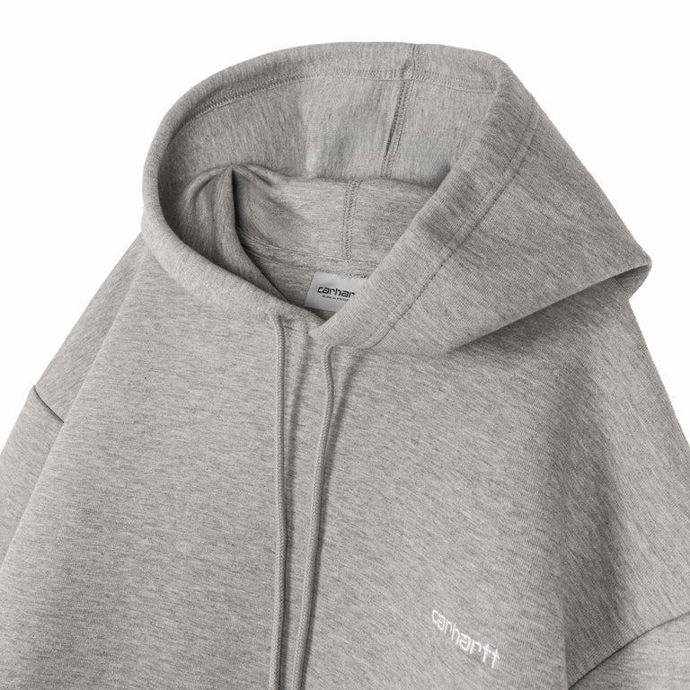 Carhartt WIP Hooded Alda Sweat - M / Grey Heather / White - 2
