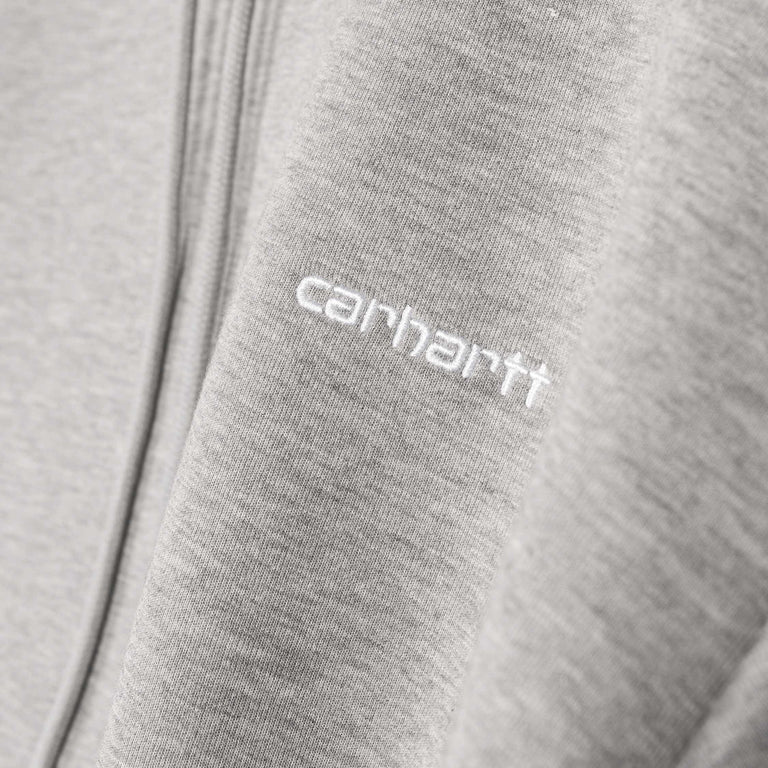 Carhartt WIP Hooded Alda Sweat - M / Grey Heather / White - 4

