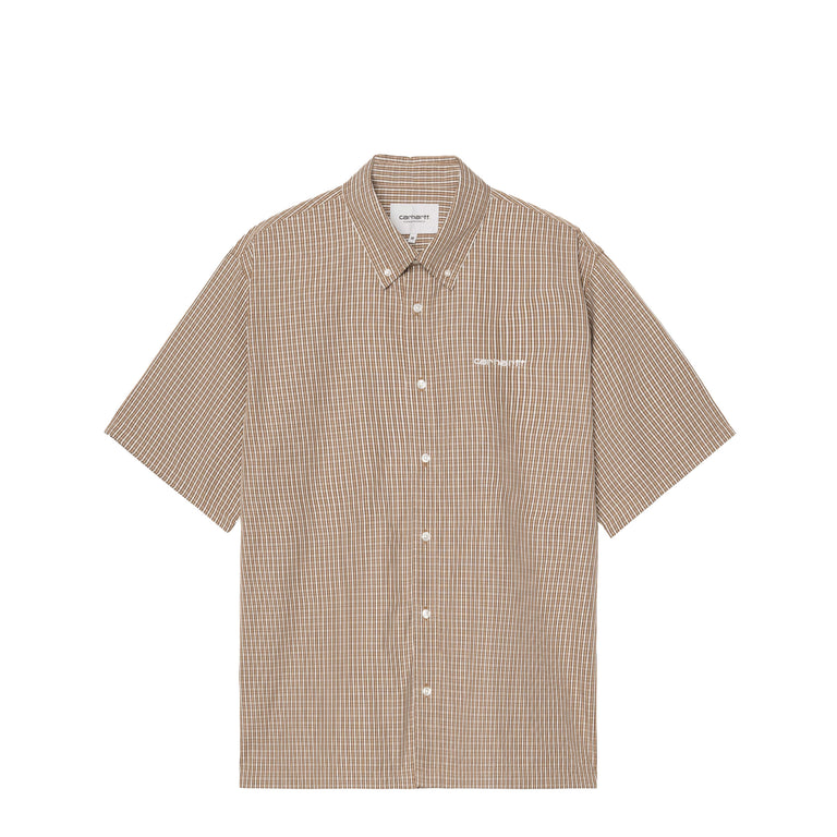 Carhartt WIP Groff Shirt - M / Groff Check, Hamilton Brown
