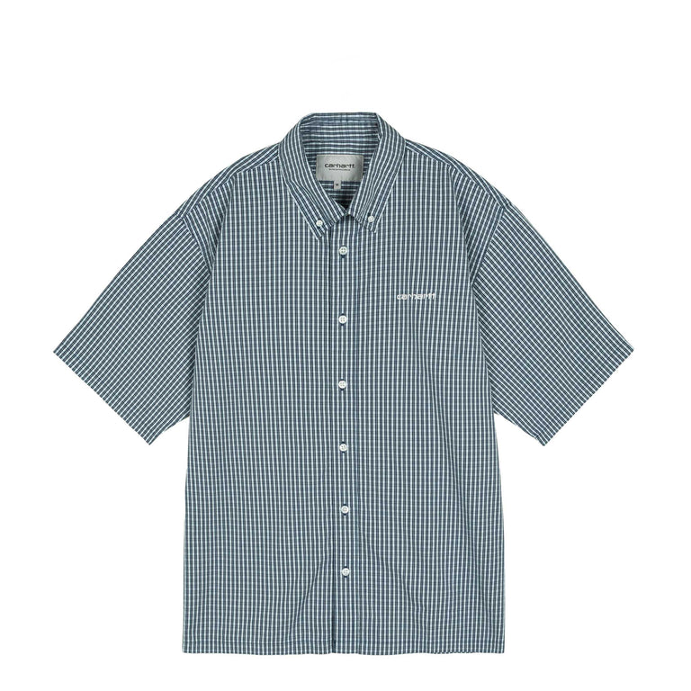 Carhartt WIP Groff Shirt - L / Groff Check, Blue River
