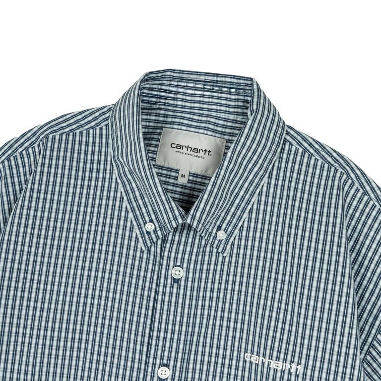 Carhartt WIP Groff Shirt - L / Groff Check, Blue River - 2