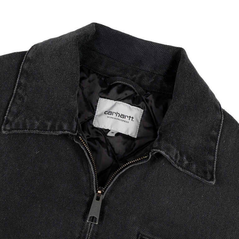 Carhartt WIP OG Detroit Jacket - S / Black Grind Wash - 2

