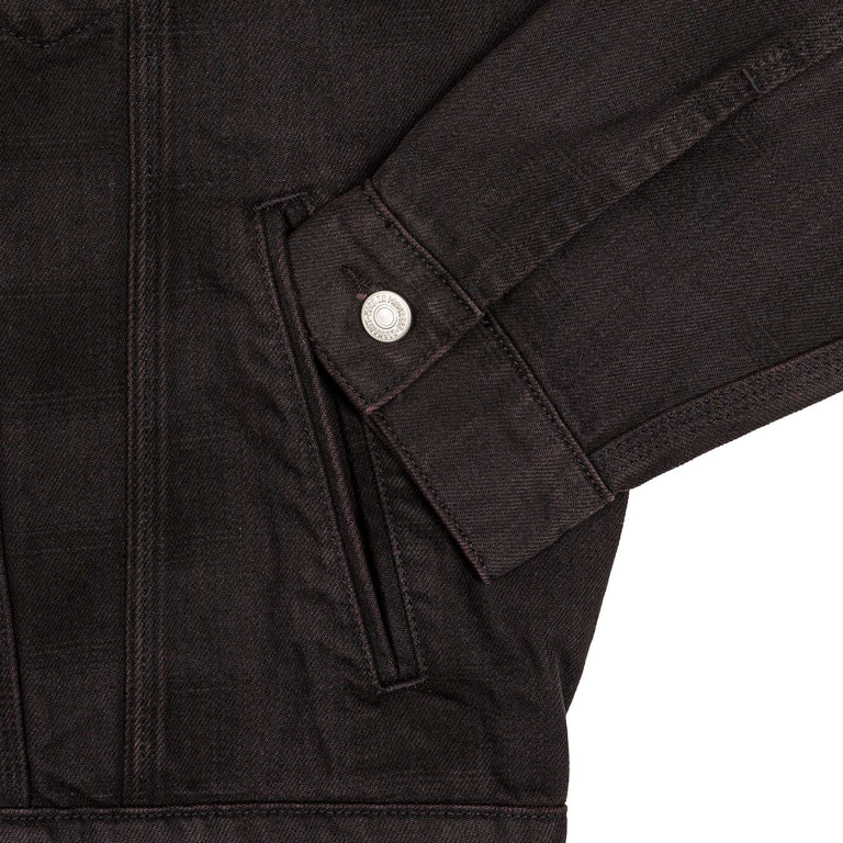 Carhartt WIP Everson Trucker Jacket - S / Black / Palisander / Garment Dyed - 5
