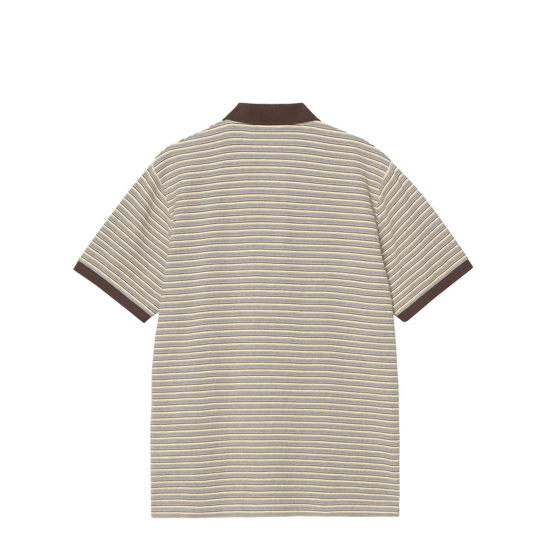 Carhartt WIP Dion Polo - L / Dion Stripe,Wax - 2
