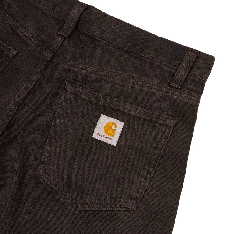 Carhartt WIP Everson Pant - 34 / Black / Palisander / Garment Dyed - 3
