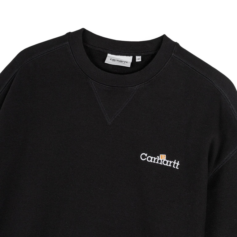 Carhartt WIP Wip Label Sweatshirt - L / Black - 2