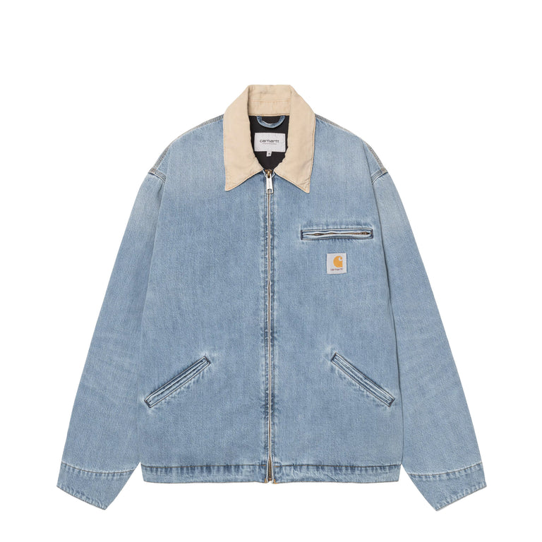 Carhartt WIP OG Detroit Jacket - M / Blue / Dusty H Brown burst washed
