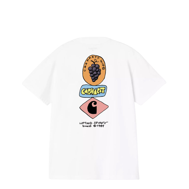 Carhartt WIP Stacked Grapes T-Shirt - L / White - 1