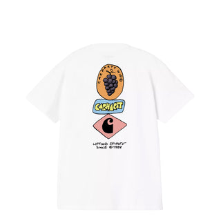 Carhartt WIP Stacked Grapes T-Shirt - L / White