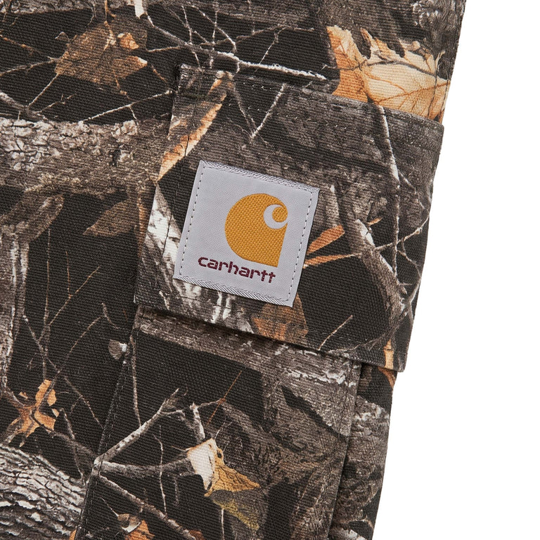 Carhartt WIP Osborn Cargo Pant - XL / Camo Feather Tree / Black Rinsed - 4