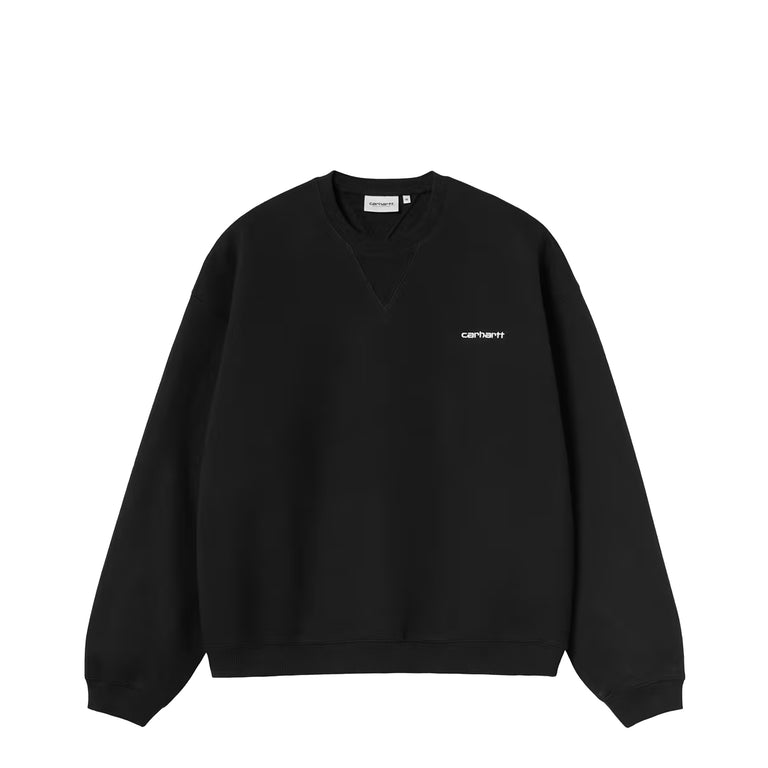 Carhartt WIP Ebbert Sweat - L / Black / White - 1