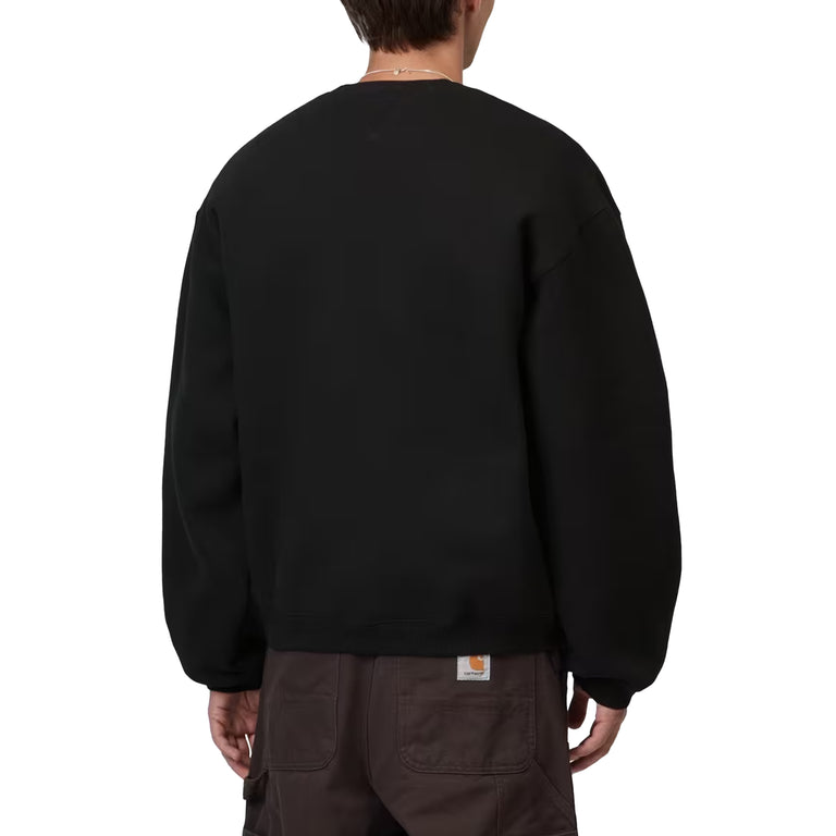 Carhartt WIP Ebbert Sweat - L / Black / White - 4