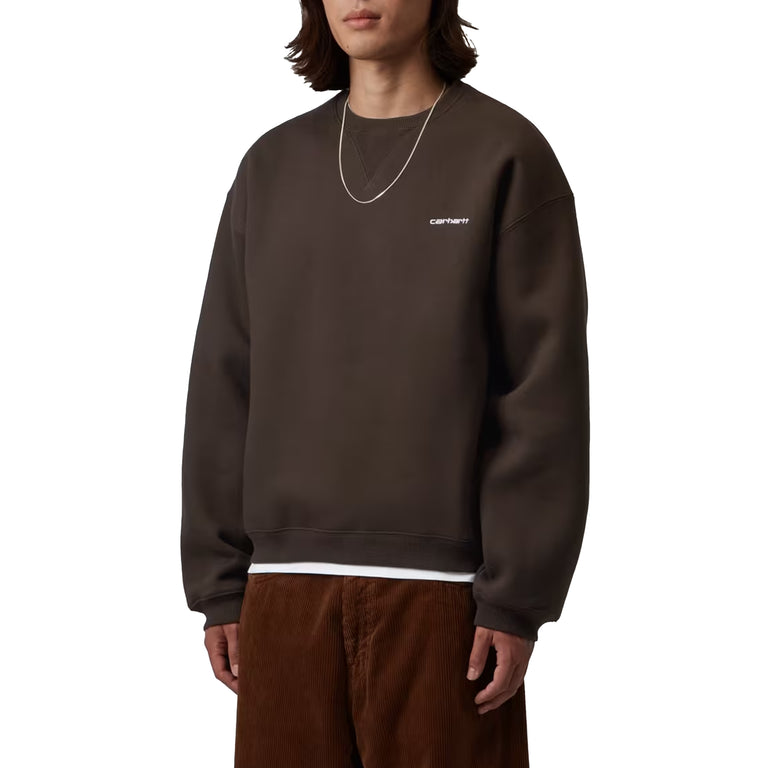 Carhartt WIP Ebbert Sweat - L / Tobacco / White - 3
