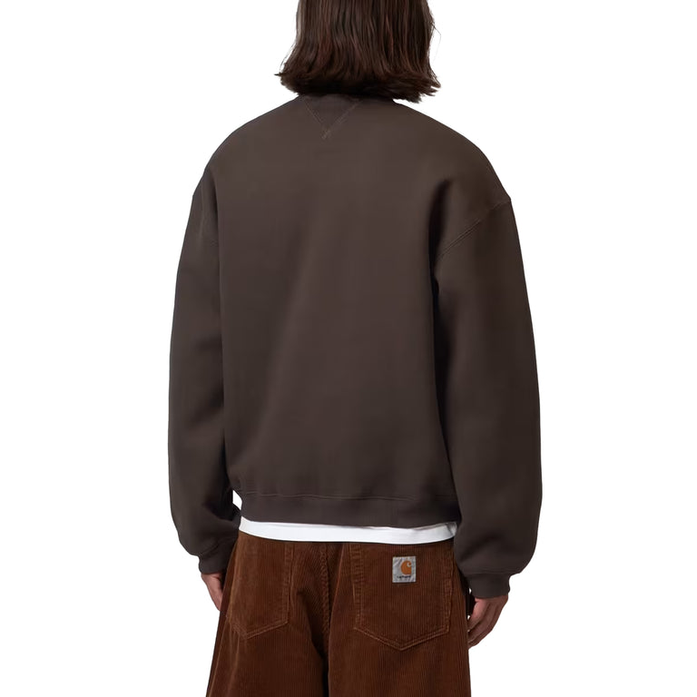 Carhartt WIP Ebbert Sweat - L / Tobacco / White - 4