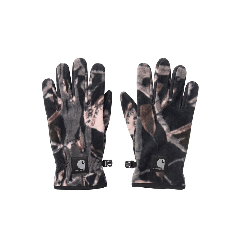 Carhartt WIP Blevin Gloves - S/M / Camo Feather Tree / Black - 1