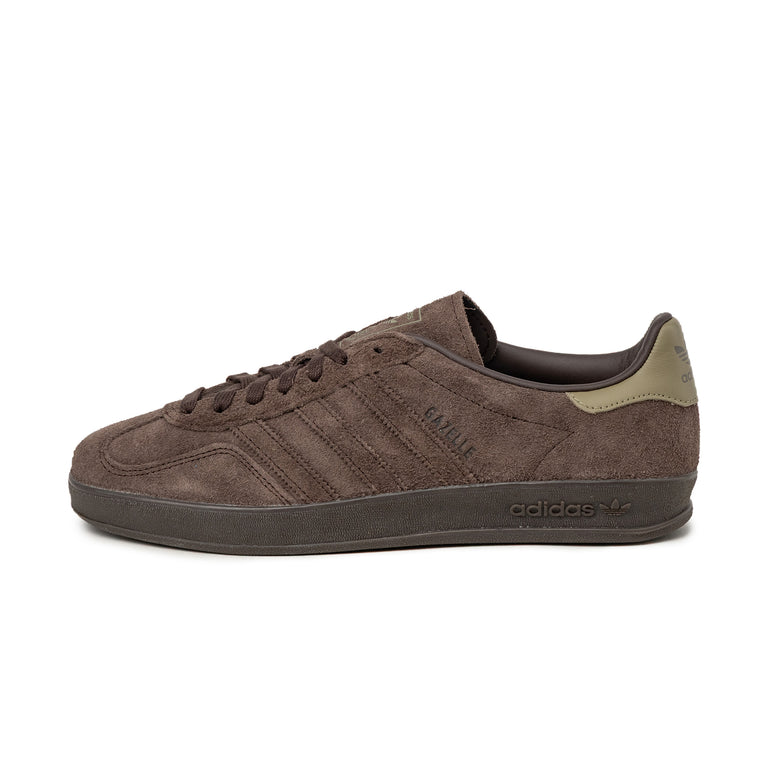 Adidas Gazelle Indoor - 47 1/3 / Dark Brown / Dark Brown / Orbit Green

