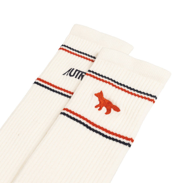 Autry x Maison Kitsune Socks Main - L / White - 3
