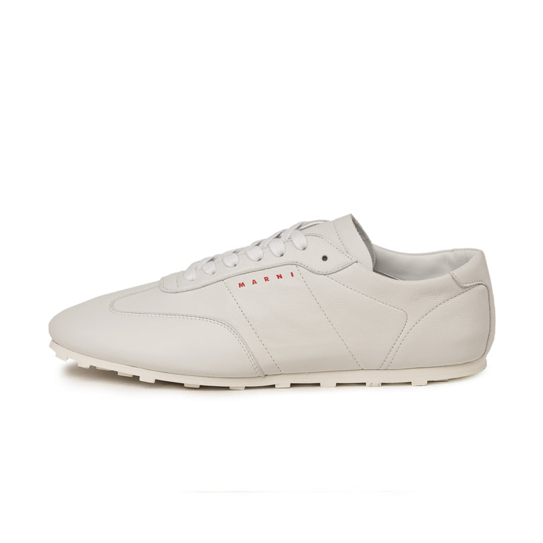 Marni Nappa Leather Softy Soccer Sneaker - 46 / White
