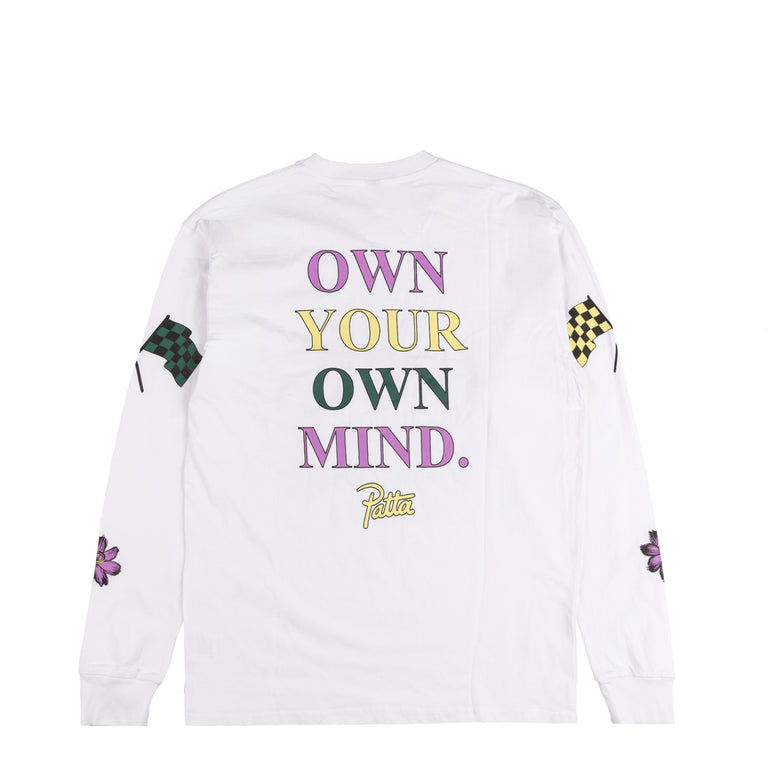 Patta Own Your Own Mind Long Sleeve T-Shirt - XXL / White - 2
