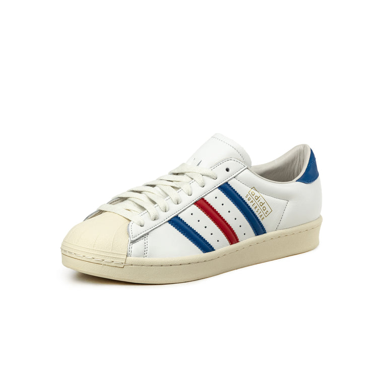 Adidas Superstar Vintage *Made in Germany* - 44 / Core White / Blue / Better Scarlet - 2
