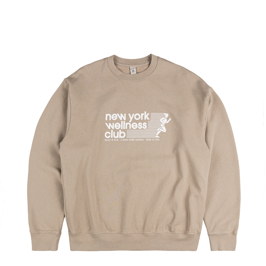 Sporty & Rich HEALTH & WELLNESS トレーナー Sporty & Rich Wellness crew-neck Cotton Sweatshirt | Blue