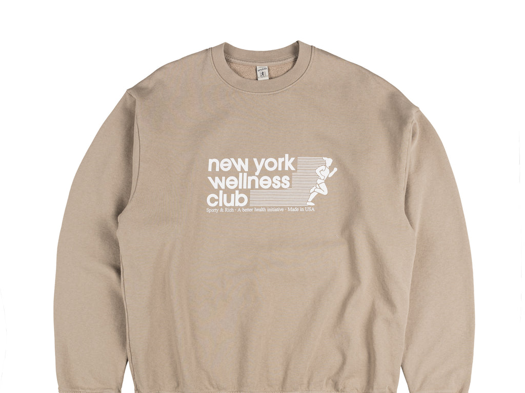 SPORTY &amp; RICH ウェルネス スウェット Sporty & Rich Wellness crew-neck Cotton Sweatshirt | Blue | FARFETCH