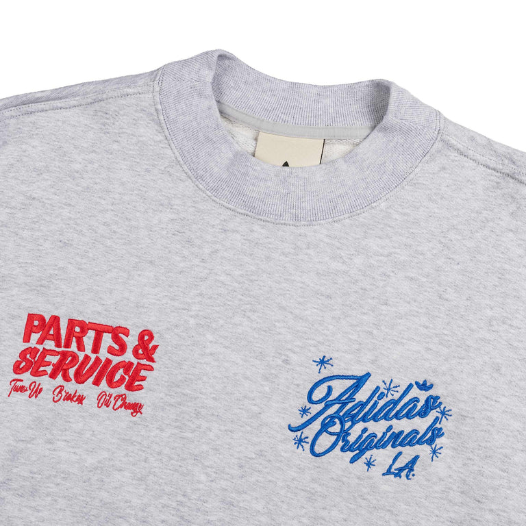Adidas Santa Monica Crewneck - XL / Light Grey Heather - 2

