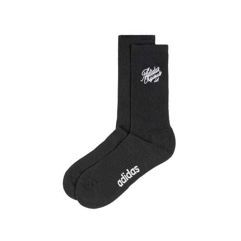 Adidas Santee Alley Slouch Socks - L / Black
