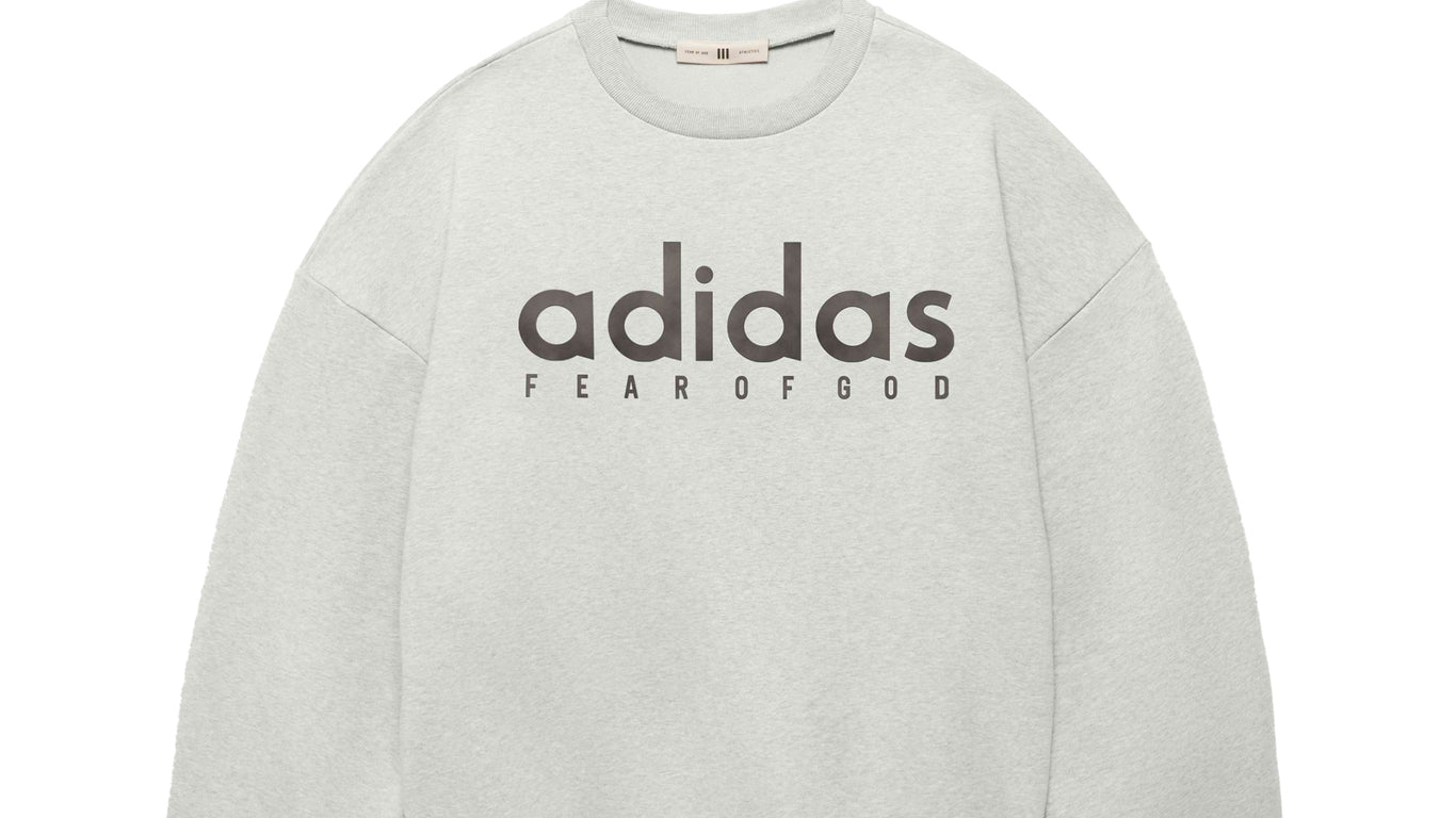 Adidas Grey Logo Sweatshirt Adidas Hoodie Original Big Logo Grey